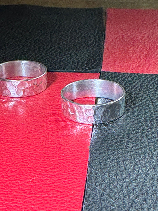 hammered rings